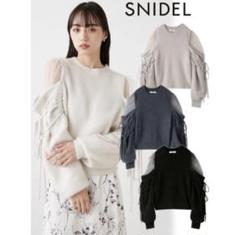 2025年最新】シースルーショルダーニットプルオーバー snidelの