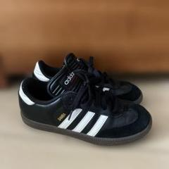 adidasサンバ22.5美品！ adidas - アディダス サンバ OG ホワイト/シルバー 22.5センチの