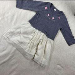 baby GAP ワンピース　猫顔つき　レーススカート　サイズ95相当