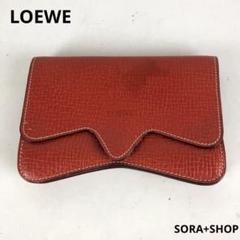 ★[2798]未使用　＊ロエベ＊　レザー　クラッチバック　アナグラム　赤×青 2798]未使用 ＊ロエベ＊ レザー クラッチバック アナグラム 赤