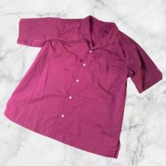 TIMELESS Bonbazaar 日本製　半袖シャツ　ワインレッド