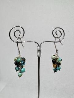 《P29》天然石 ハンドメイド ピアス ターコイズ
