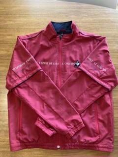 LE COQ SPORTIF ゴルフジャケット 赤　長袖/半袖　Mサイズ