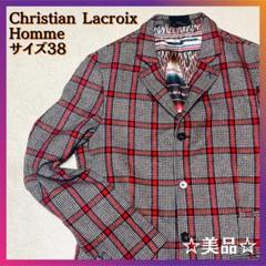 超希少/美品✨クリスチャンラクロワ 金ボタン ベスト 黒 38 シルク混