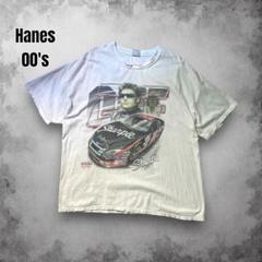 00s Hanes BEEFY ヴィンテージT NASCAR 企業ロゴ　FORD