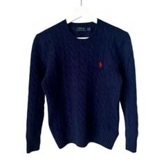 Polo Ralph Lauren ケーブルニット　ネイビー　カシミヤ