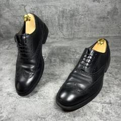 良品【コールハーン】（7W）ビジネスシューズ ウイングチップ ブラック 内羽根のサムネイル