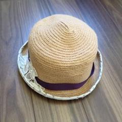WORLD'S END ベージュ 麦わら帽子 EdgeCity 帽子 麦わら帽子 ストローハット UVカット メンズ