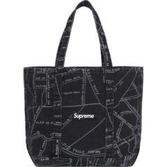 19SS Supreme Gonz Map Denim Tote Bag トート