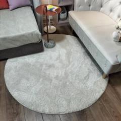 【値下げ中】円形ラグ◆スミノエ◆150cm◆アイボリー◆展示品(JTH06-2)