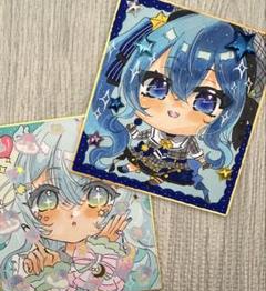 手書きイラスト ホロライブ 星街すいせい コメットちゃん まとめ売り 2枚