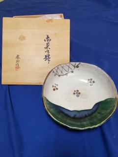 ♥志野織部　茶碗　在印　桐箱付き　志野　織部　骨董品 志野織部 茶碗 在印 桐箱付き 志野 織部 骨董品