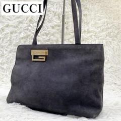 グッチ ハンドバッグ ワンショルダー レザー スウェード A4可 総柄 黒 GUCCIのフリマアイテム一覧