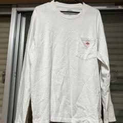 DANTON ポケット付き長袖シャツ ホワイト