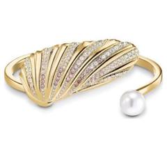 訳あり　スワロフスキーSwarovski シェル Shell バングル M