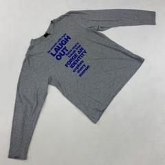 Hill Crop グレー Tシャツ カットソー プリント 長袖 クルーネック