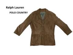 90s POLO COUNTRYレザージャケットスウェード
