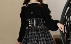 2025年最新】liz lisa レースアップスリーブオフショルニットの