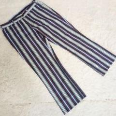 【美品】 BURBARRY BLACKLABEL ストライプ パンツ 大きめ