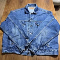希少米国製1990年代 Levi'sのLサイズデニムブルーGジャン