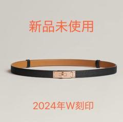 エルメス　HERMES ベルト ケリー 新品未使用　ノワール　イエローゴールド エルメス HERMES ベルト ケリー 新品未使用 ノワール イエロー