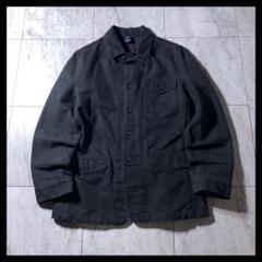 00s OLD GAP フレンチワーク モールスキン ミリタリージャケット 黒 00s OLD GAP フレンチワーク モールスキン ミリタリージャケット