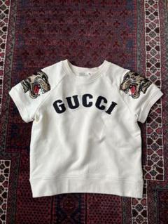 【美品/両面デザイン】GUCCI トレーナー　ヴィンテージロゴ×タイガー ラメ 美品/両面デザイン】GUCCI トレーナーヴィンテージロゴ×タイガー