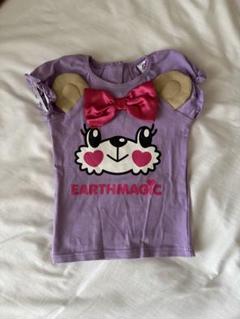 EARTHMAGIC マフィーフェイスプリント半袖Tシャツ