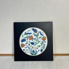 陶芸家　陶板画　額縁入り　壁掛け　作家物　陶板 n180-03.jpg