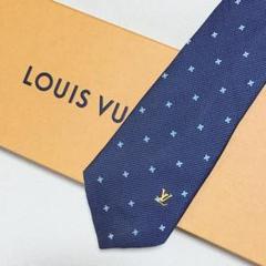 美品 ルイヴィトン Louis Vuitton ネクタイ シルク100%