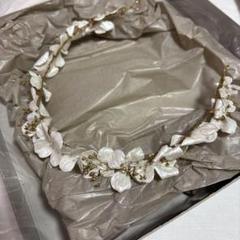 ウェディング　ヘッドドレス カチューシャ