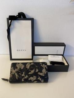 GUCCI グッチ GGスプリーム アラベスク ラウンドファスナー 長財布 GG グッチ GUCCI スプリーム アラベスク ラウンドファスナ― 長