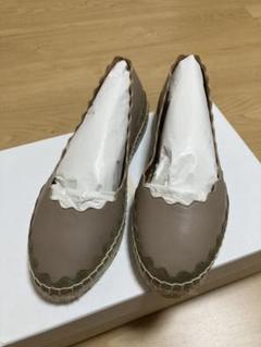 【新品未使用】Chloe エスパドリーユ　レース　24.0から24.5 白 新品未使用】Chloe エスパドリーユ レース 24.0から24.5 白