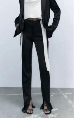 ZARA リネンブレンド カーゴパンツ ブラック XS-S ZARA リネンブレンド カーゴパンツ ブラック XS-S - メルカリ
