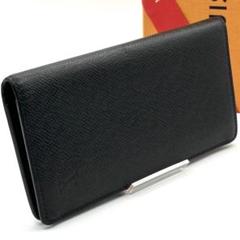 【極美品】ルイヴィトン タイガ ポルトフォイユ ブラザ 長財布 黒 メンズ