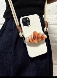 クロワッサン型スマホショルダーストラップ