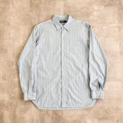 90s Polo Ralph Lauren マチ付き ストライプ 織柄 シャツ