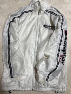 USA古着 チャンピオン　ナイロン　メッシュ　パーカー　L 3色タグ