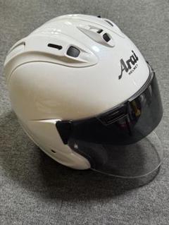 Arai ジェットヘルメット ホワイト・レッド Arai ジェットヘルメット ホワイト - メルカリ