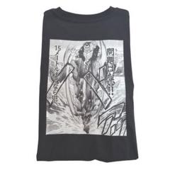バキ 刃牙 烈海王 ★Tシャツ 15Mまでなら‼︎問題はない‼︎ ブラックXL