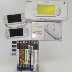 【まとめ売り】PSP2台 ソフト8本 その他ケースなど バリューパック セット