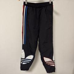 adidas 黒 ジャージパンツ ストライプ　表記Sサイズ
