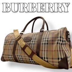 BURBERRY ノバチェック PVC 2way ボストンバッグ 8939