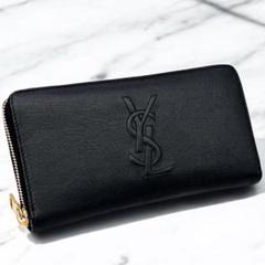 【美品】サンローラン 長財布 フラップ ブラック Vステッチ キャビアスキン 414404-bow01-1000.jpg