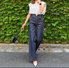 cygne シーニュ　デニム　Laurent サイズ0 ワイドデニム　パンツ cygne シーニュ デニム Laurent パンツ インディゴ 0T