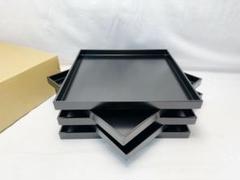 平膳 元箱 四方膳 懐石道具 包む 黒塗 角膳