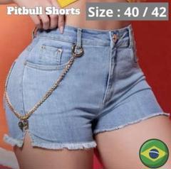 Pitbull ショートパンツ 40 / 42 デニムブルー ノーベター ショートパンツ KNO-BETTA デニムパンツ ハーフ