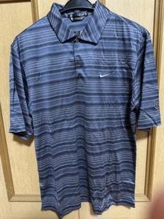 TIGER WOODS ストライプ ポロシャツ Tiger Woods Collection Polo Shirt XL Blue Striped