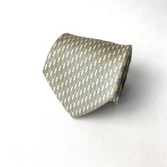 1077 dunhill ダンヒル　イギリス製　ネクタイ　総柄　黄色