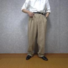 polobyralphlaurenラルフローレンUSA製リネンスラックス80s